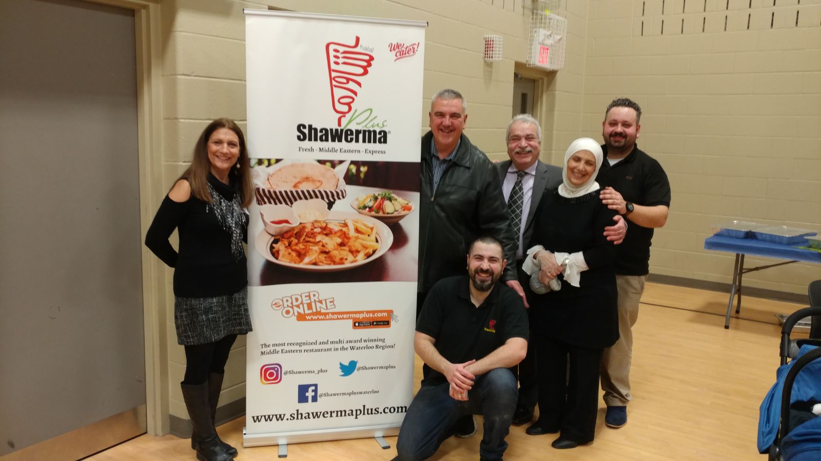 A message from Waterloo community leader Dave Jaworsky thanking Shawerma Plus for supporting an ELM event for Syrian newcomer families
