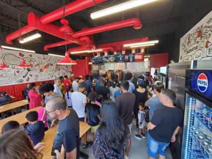 Busy service at the Shawerma Plus Kitchener restaurant